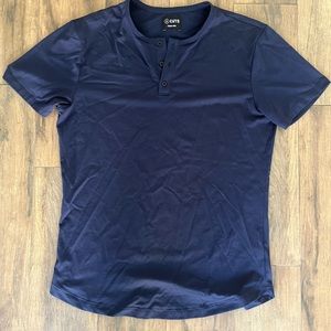 Cuts Clothing - AO Henley Curve Hem (Pacific)